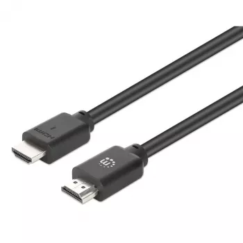 Manhattan HDMI 4K@60Hz laidas su Ethernet, 1 m, tinka VISIEMS 4K ir 1080p/HD naudojimo atvejams – atnaujinkite dabar arba turėkite paruoštą, kai prireiks, Kištukas į kištuką, Juoda, Ultra HD 4k x 2k, Viso gyvenimo garantija, Premium didelės spartos, atiti