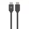 Manhattan HDMI 4K@60Hz kabelis su Ethernet, 7,5 m, tinka VISIEMS 4K ir 1080p/HD naudojimams – atnaujinant dabar arba pasiruošus, kai prireiks, kištukas–kištukas, juodas, Ultra HD 4k x 2k, garantija visam eksploatavimo laikui, aukščiausios kokybės didelės spartos