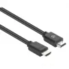 Manhattan HDMI 4K@60Hz laidas su Ethernet, 1,5 m, tinkamas VISIEMS 4K ir 1080p/HD naudojimo būdams – atnaujinant dabar arba pasiruošus, kai prireiks, kištukas–kištukas, juodas, Ultra HD 4k x 2k, garantija visam eksploatavimo laikui, aukščiausios klasės didelės spartos