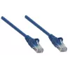 Intellinet tinklo komutacinis kabelis, Cat5e, 1 m, mėlynas, CCA, U/UTP, PVC, RJ45, paauksuoti kontaktai, be užkliuvimų, su apsaugine įmova, garantija visam laikui