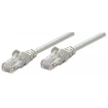 Intellinet tinklo kabelis, Cat6, 1,5 m, pilkas, CCA, U/UTP, PVC, RJ45, auksuoti kontaktai, užkabinimo apsauga, lieta apsauga, viso gyvenimo garantija