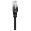 Intellinet tinklo komutacinis kabelis, Cat6, 5 m, juodas, CCA, U/UTP, PVC, RJ45, paauksuoti kontaktai, neužkabinamas, su apsauginiu gaubteliu, garantija visam gyvenimui