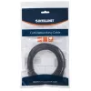 Intellinet tinklo komutacinis kabelis, Cat6, 5 m, juodas, CCA, U/UTP, PVC, RJ45, paauksuoti kontaktai, neužkabinamas, su apsauginiu gaubteliu, garantija visam gyvenimui