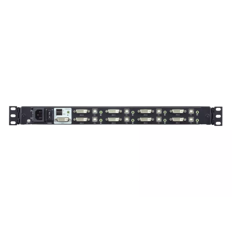 ATEN 8 prievadų 17,3 colio DVI Full HD LCD KVM jungiklis (USB), 43,9 cm (17,3 colio), 1920 x 1080 pikselių, LCD, 250 cd/m², 800:1, 170°
