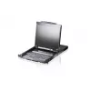 ATEN 19 colių LCD konsolė (USB - PS/2 VGA) su USB išoriniu prievadu (dvejopas bėgis)