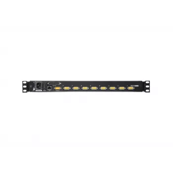 Rack konsolė ATEN CL5800N 19 colių (48,3 cm) LCD 1280x1024 VGA USB/PS2 klaviatūra ir pelė 1U Metal Black
