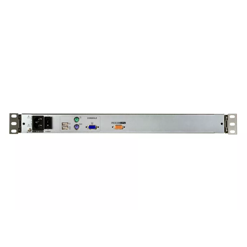 Stovo konsolė 19 colių ATEN CL5800N LCD 48,3 cm 1280x1024 VGA USB/PS/2 klaviatūra vokiečių/šveicarų 1U metalas
