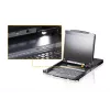 Stovo konsolė 19 colių ATEN CL5800N LCD 48,3 cm 1280x1024 VGA USB/PS/2 klaviatūra vokiečių/šveicarų 1U metalas
