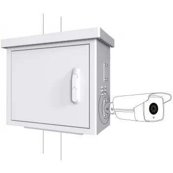 Rack cabinet Lanview RCCTV002 0U, IP66, 600×300×550 mm, 40 kg, white
