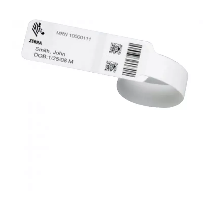 Zebra 10031289K apyrankė balta Ligoninės apyrankė