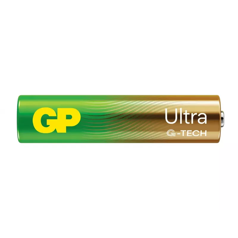 Vienkartinė šarminė baterija GP GP24AU AAA 44,5 mm aukštis 11,5 g cilindrinė laikymo trukmė 10 metų sertifikuota pagal IEC 60086-2:2021