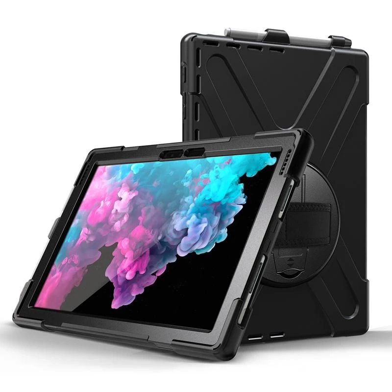 Cover eSTUFF AUSTIN Defender dėklas, skirtas Microsoft Surface Pro 7+/7/6/5/4, juodas