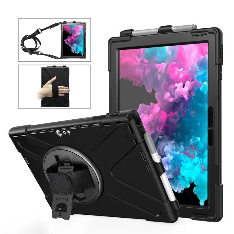 Cover eSTUFF AUSTIN Defender dėklas, skirtas Microsoft Surface Pro 7+/7/6/5/4, juodas