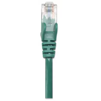 Intellinet tinklo komutacinis kabelis, 6 kat., 0,5 m, žalias, CCA, U/UTP, PVC, RJ45, paauksuoti kontaktai, neužsikabinanti apsauga, įvorė, garantija visam naudojimo laikui