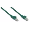 Intellinet tinklo komutacinis kabelis, 6 kat., 0,5 m, žalias, CCA, U/UTP, PVC, RJ45, paauksuoti kontaktai, neužsikabinanti apsauga, įvorė, garantija visam naudojimo laikui