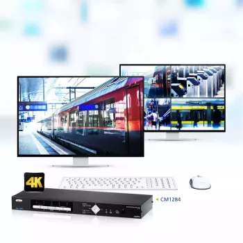 ATEN 4 prievadų USB HDMI kelių rodinių KVMP komutatorius