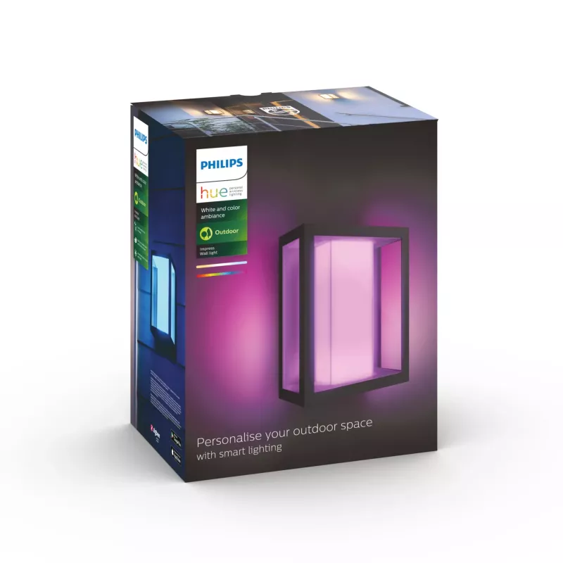 Philips Hue White and colour ambience Impress išorinis sieninis šviestuvas