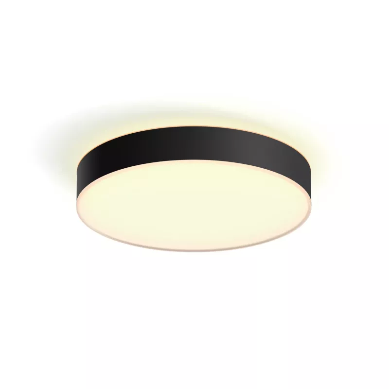 Išmanusis lubinis šviestuvas Philips Hue White ambience Enrave didelis, juodas