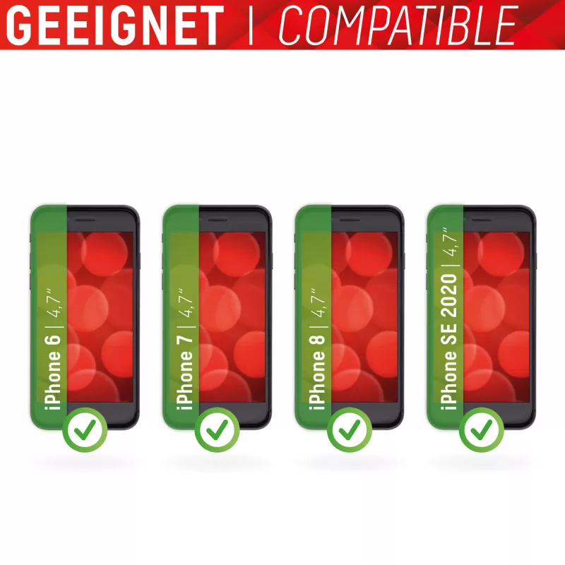 Displex Smart Glass (9H) Apple iPhone 6/7/8/SE (2020/2022), tvirtinimo lipdukas, nedūžtantis, itin plonas, nematomas