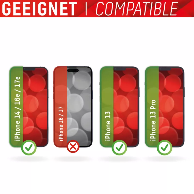 Displex Smart Glass (9H) Apple iPhone 13/13 Pro/14/16e/17e, tvirtinimo lipdukas, nedūžtantis