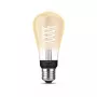 Išmanioji lemputė Philips ST64 Edison E27 Bluetooth/Zigbee, 7 W, permatoma, 60×135 mm
