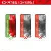 Displex pilno dangos ekrano apsauginis stiklas (10H), skirtas „Samsung Galaxy A54 5G“, su EASY-ON® Eco montavimo rėmeliu