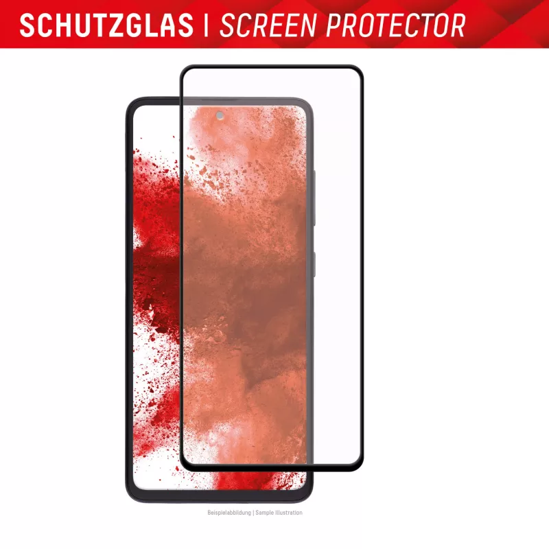 Displex pilno dangos ekrano apsauginis stiklas (10H), skirtas „Samsung Galaxy A54 5G“, su EASY-ON® Eco montavimo rėmeliu