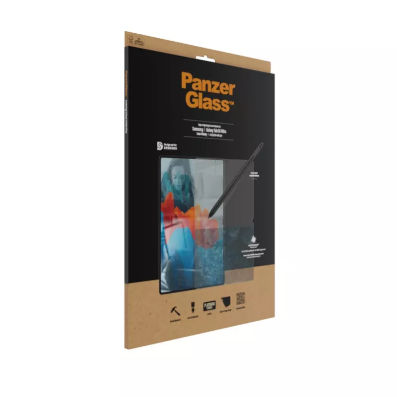 PanzerGlass ® Ekrano apsauga Samsung Galaxy Tab S8 Ultra | S9 Ultra | Itin platus pritaikymas