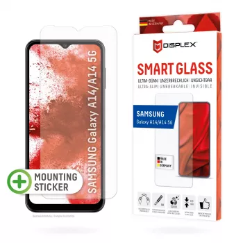 Displex Smart Glass (9H) Samsung Galaxy A34 5G, tvirtinimo lipdukas, nedūžtantis, itin plonas, nematomas