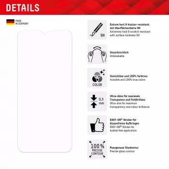 Displex Smart Glass (9H) Samsung Galaxy A34 5G, tvirtinimo lipdukas, nedūžtantis, itin plonas, nematomas