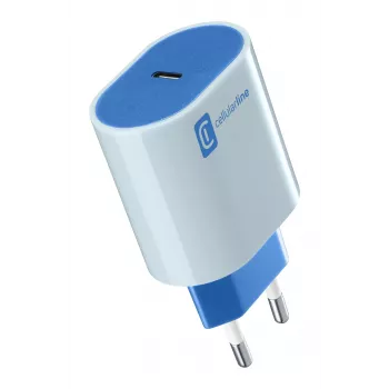 Cellularline USB-C įkroviklis #Stylecolor - Universalus spalvingas 20W tinklo įkroviklis