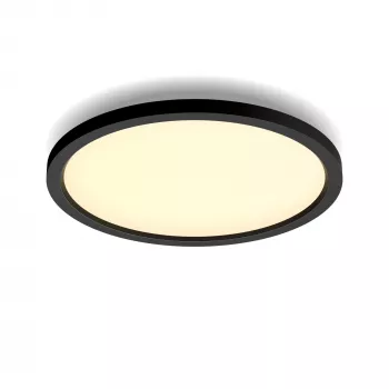 Philips Hue White ambience Aurelle apvalus skydelis, išmanusis lubų šviestuvas, Bluetooth/Zigbee, juoda, LED, nekeičiama (-os) lemputė (-ės), 2200 K