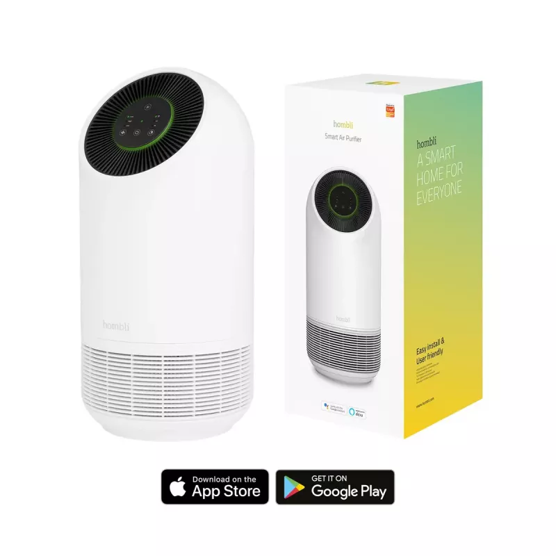 Oro valytuvas Hombli Smart Air Purifier, Avanca International BV, triukšmo lygis 30 dB, baltos ir juodos spalvos