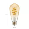 Išmanioji lemputė Hombli HBEB-0212 Wi‑Fi 5,5 W, auksinė, A‑G energijos klasė, Ø61×142 mm