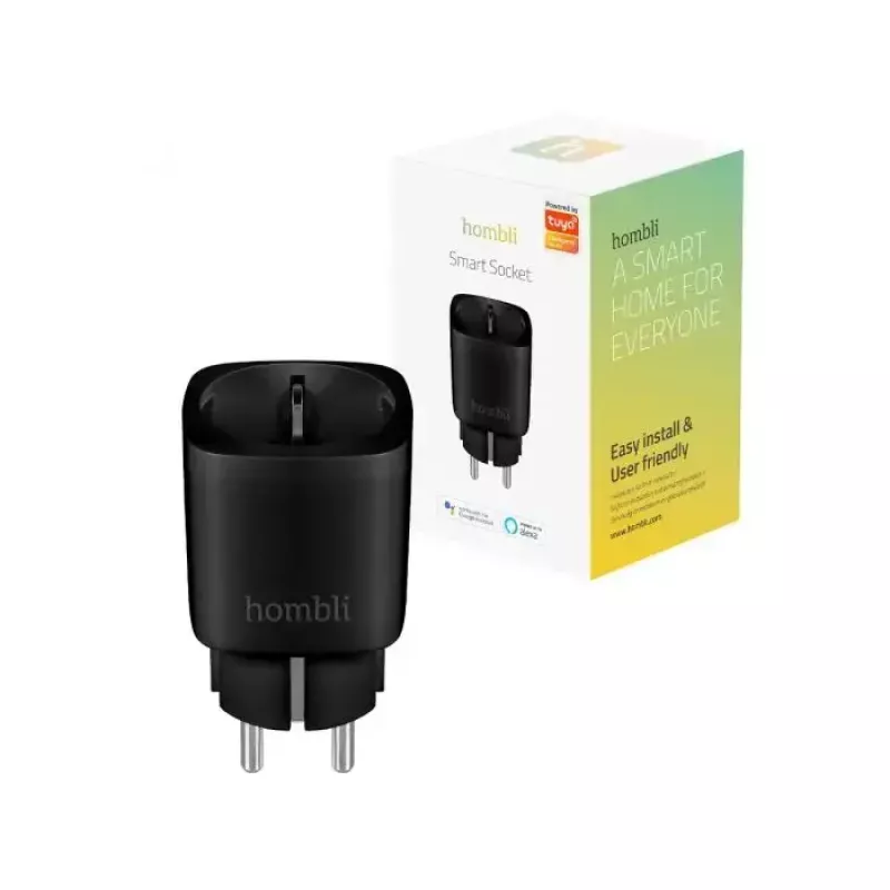 Išmanusis kištukinis lizdas Avanca International BV Hombli Smart Socket EU Juoda — Wi‑Fi, 220–250V, 3,68kW, patalpose, plastikinis