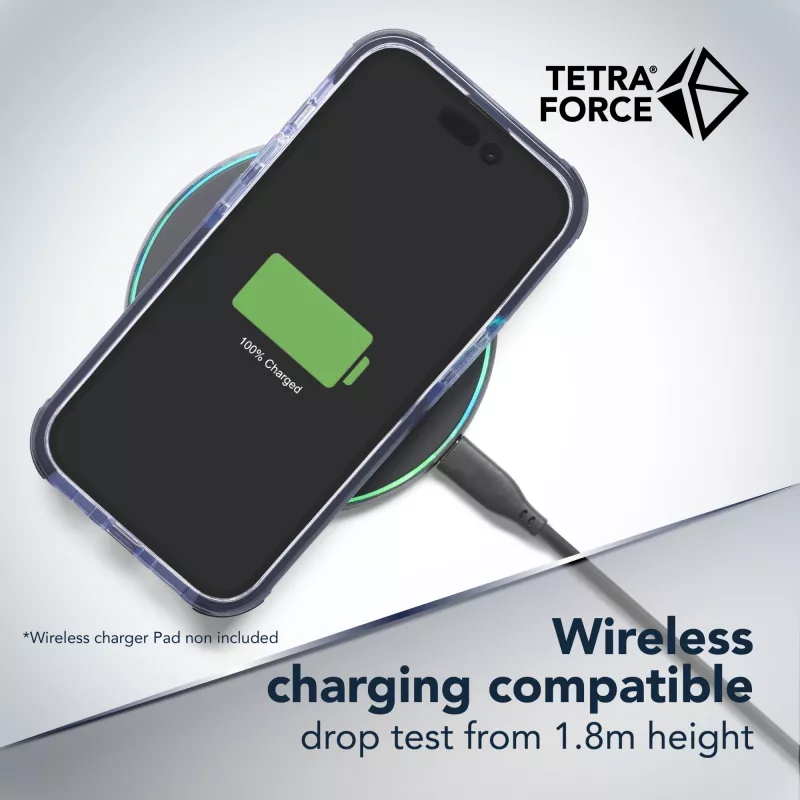 Dėklas Cellularline Tetra Force Strong Guard iPhone 15 Pro juodas