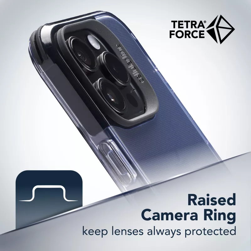 Dėklas Cellularline Tetra Force Strong Guard iPhone 15 Pro juodas