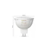 Išmanaus apšvietimo prožektorius Philips Hue White ambience MR16, GU53, 5,1 W, Bluetooth/Zigbee