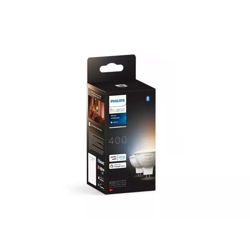 Išmanaus apšvietimo prožektorius Philips Hue White ambience MR16, GU53, 5,1 W, Bluetooth/Zigbee