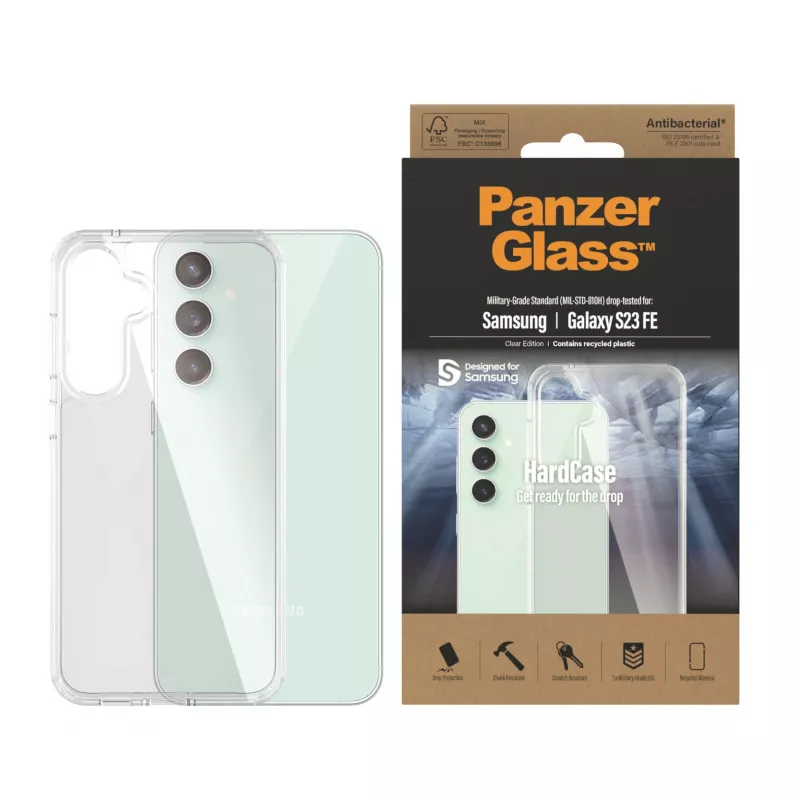 PanzerGlass ® HardCase Skaidrus, skirtas Samsung Galaxy S FE 2023