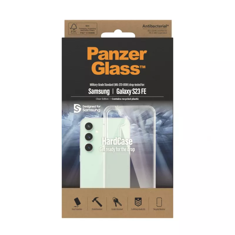 PanzerGlass ® HardCase Skaidrus, skirtas Samsung Galaxy S FE 2023