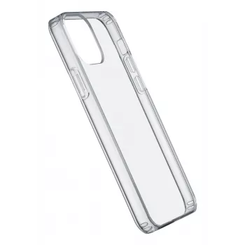 Cellularline Clear Protect - iPhone 12/12 Pro kietas dėklas su guminiais kraštais