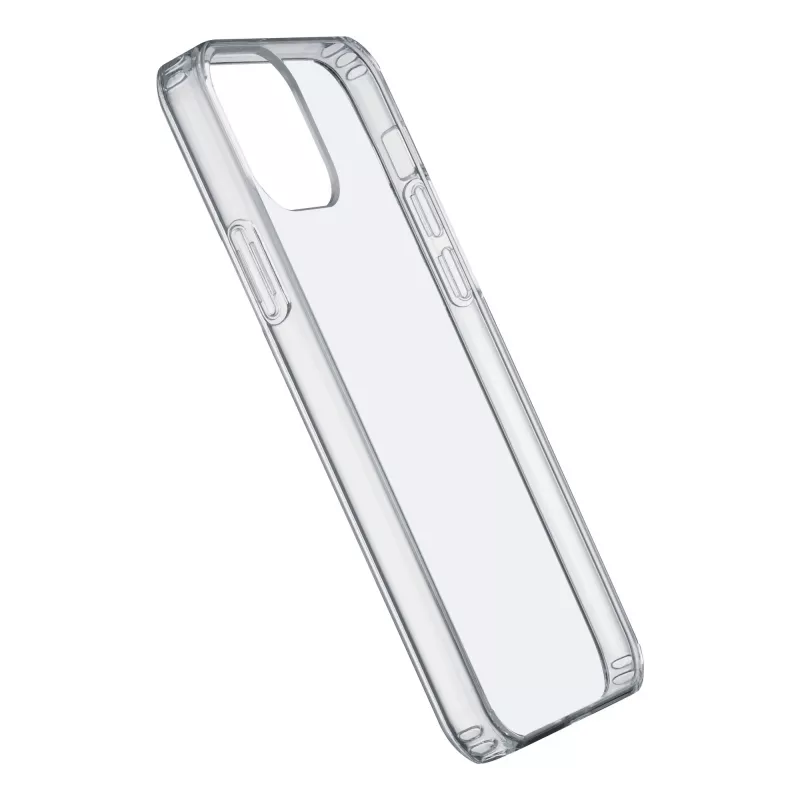 Cellularline Clear Protect - iPhone 12/12 Pro kietas dėklas su guminiais kraštais