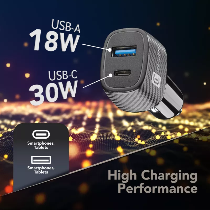 Automobilinis kroviklis Cellularline Multipower Ultra Universalus Greitasis Įkrovimas