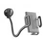 Sourcing Cellularline Hug Flexi XL universalus pasyvus laikiklis su siurbimo taurele mobiliesiems telefonams, juoda/pilka