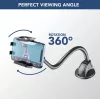 Sourcing Cellularline Hug Flexi XL universalus pasyvus laikiklis su siurbimo taurele mobiliesiems telefonams, juoda/pilka