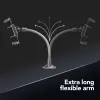 Sourcing Cellularline Hug Flexi XL universalus pasyvus laikiklis su siurbimo taurele mobiliesiems telefonams, juoda/pilka