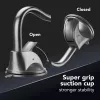 Sourcing Cellularline Hug Flexi XL universalus pasyvus laikiklis su siurbimo taurele mobiliesiems telefonams, juoda/pilka