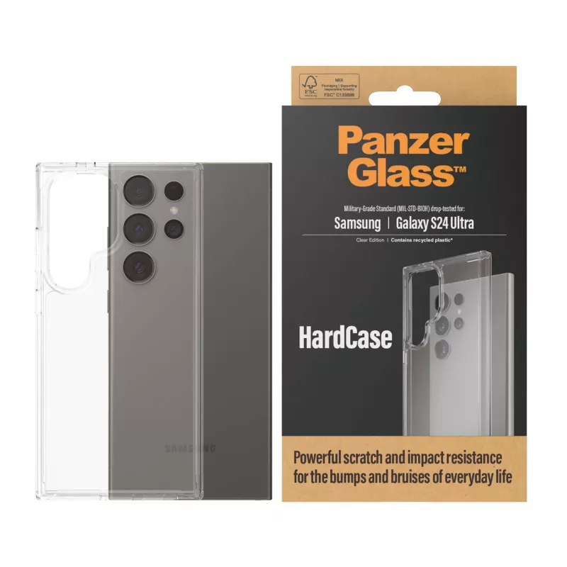 PanzerGlass ® HardCase Transparent Samsung Galaxy S24 Ultra, Dėklas, Samsung, Samsung - Galaxy S24 Ultra, Skaidri