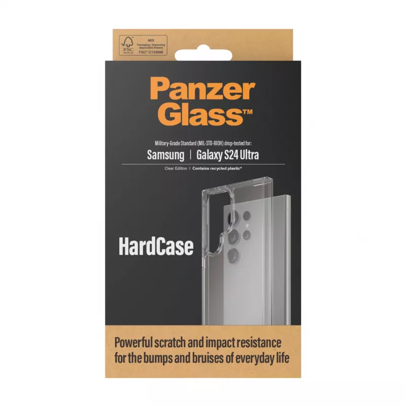 PanzerGlass ® HardCase Transparent Samsung Galaxy S24 Ultra, Dėklas, Samsung, Samsung - Galaxy S24 Ultra, Skaidri